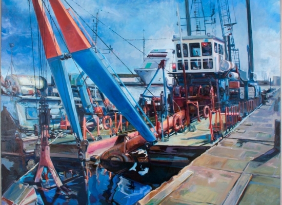 michel-tual-peinture-Barge-de-servitudes