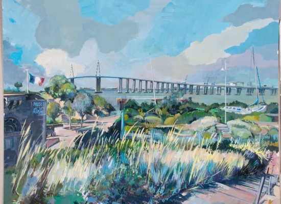 michel-tual-peinture-Le-Pont-de-St-Nazaire