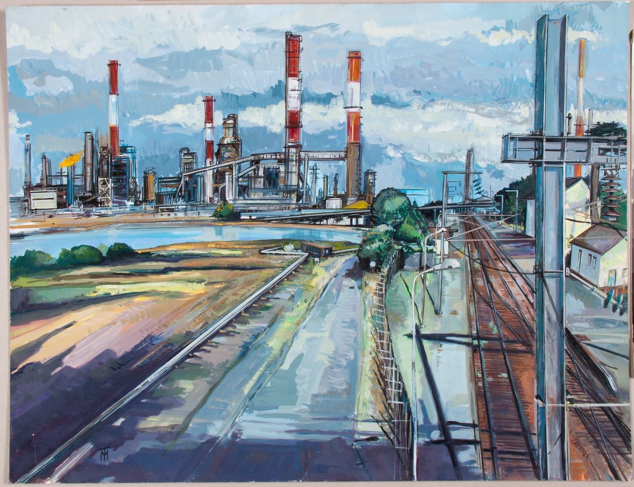 Peinture La Raffinerie - Michel Tual