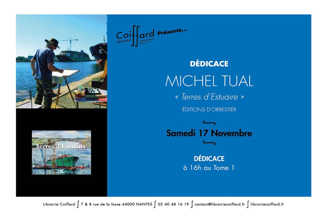 Michel Tual - Dédicace Librairie Coiffard Nantes